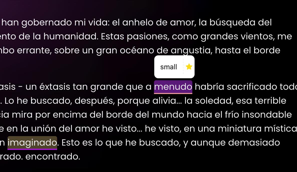 NeonLingo showing contextual vocabulary help while reading a real page